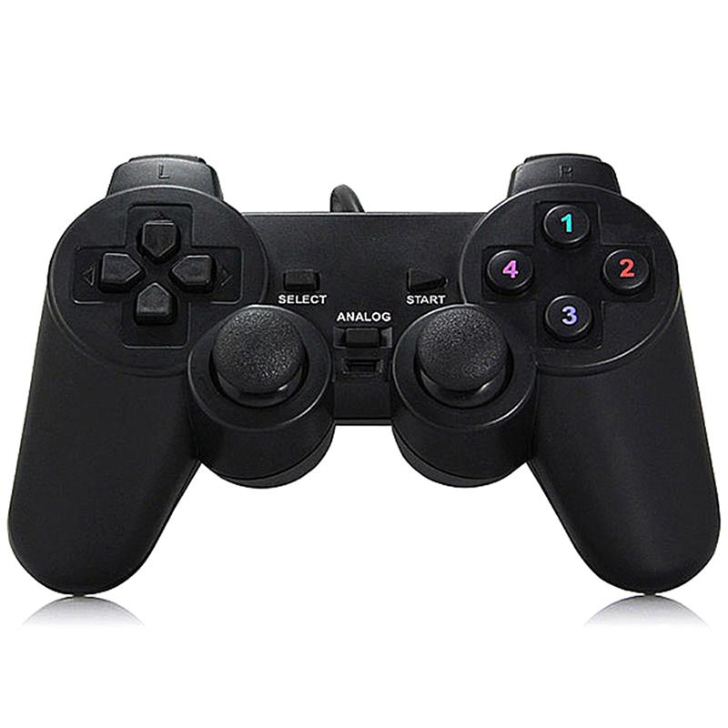 Usb Wired Pc Game Controller Gamepad For Winxp/Win7/Win8/Win10 Joypad For Pc Windows Computer Laptop Black Game Joystick