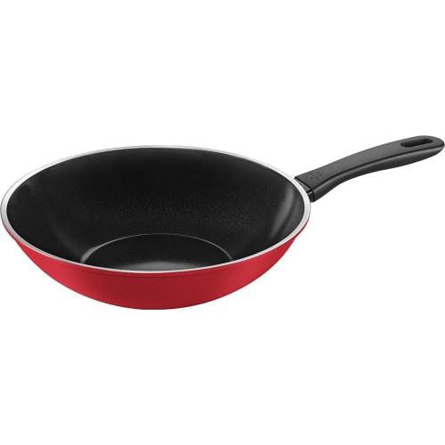 Ballarini Caprera Frying Pan/Wok, 28cm, Red, Made in Italy, Ceramic Coating, Induction Compatible, [Official Product in Japan] CAPRERA Z1026-000