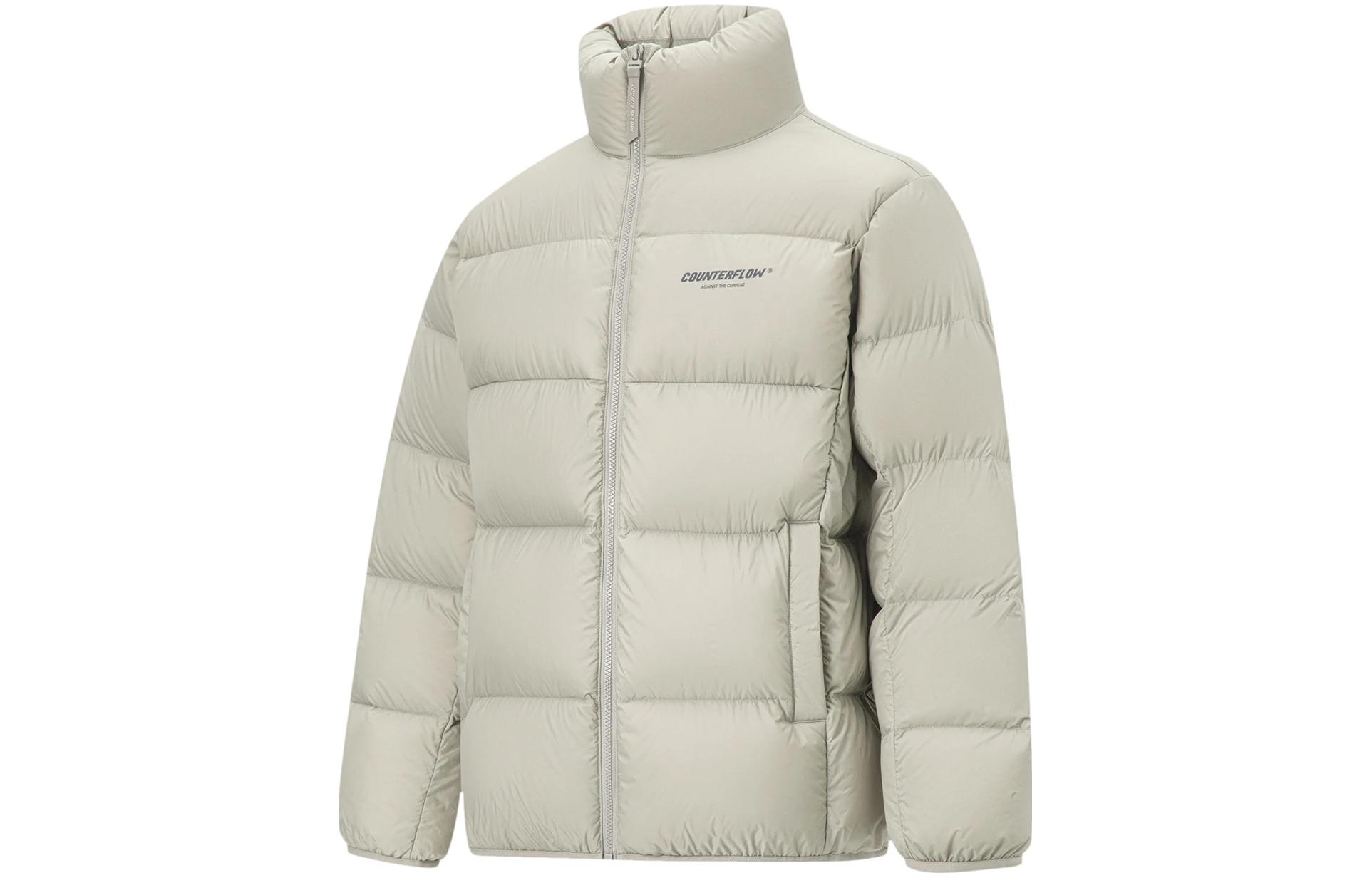 Li Ning CF Down Jacket Unisex Rock Ridge Gray AYMT275-3 M