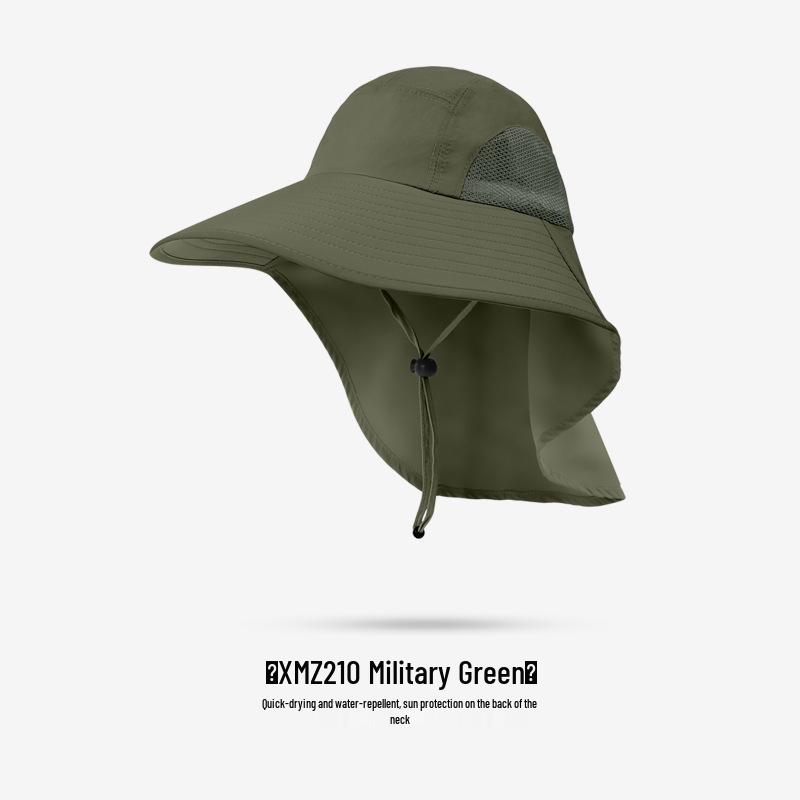 Unisex Summer Fishing Hat with Large Brim and Detachable Top