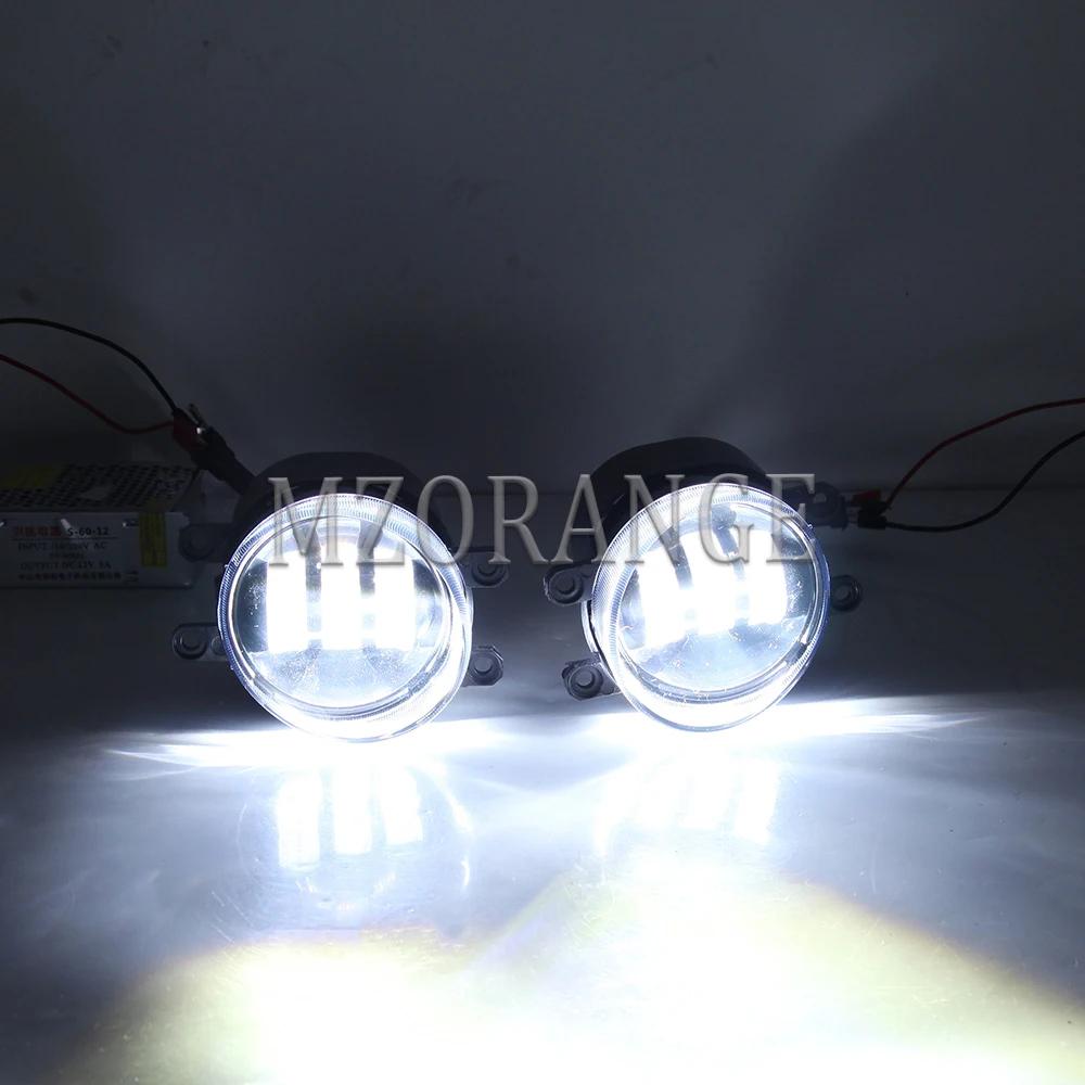 Pair LED Fog Lights for Toyota RAV4 RAV 4 2009-2012 Car Headlights Foglights Wiring Harness Grilles Switch Accessories