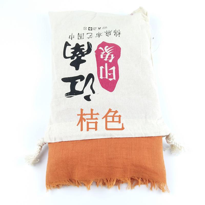Bright Red Cotton-linen Scarf for Photography, Desert Sun Protection Shawl, Beach Travel Scarf, Qinghai Chaka Salt Lake Gauze Scarf for Women