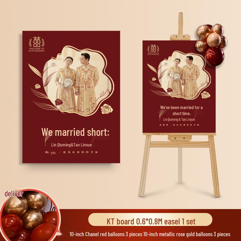Wedding Ceremony Welcome Sign - Directional KT Board Decor