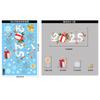 2025 Christmas Window Stickers Santa Claus Snowman Glass Sticker Christmas Home Room Decoration Static Stickers Happy New Year