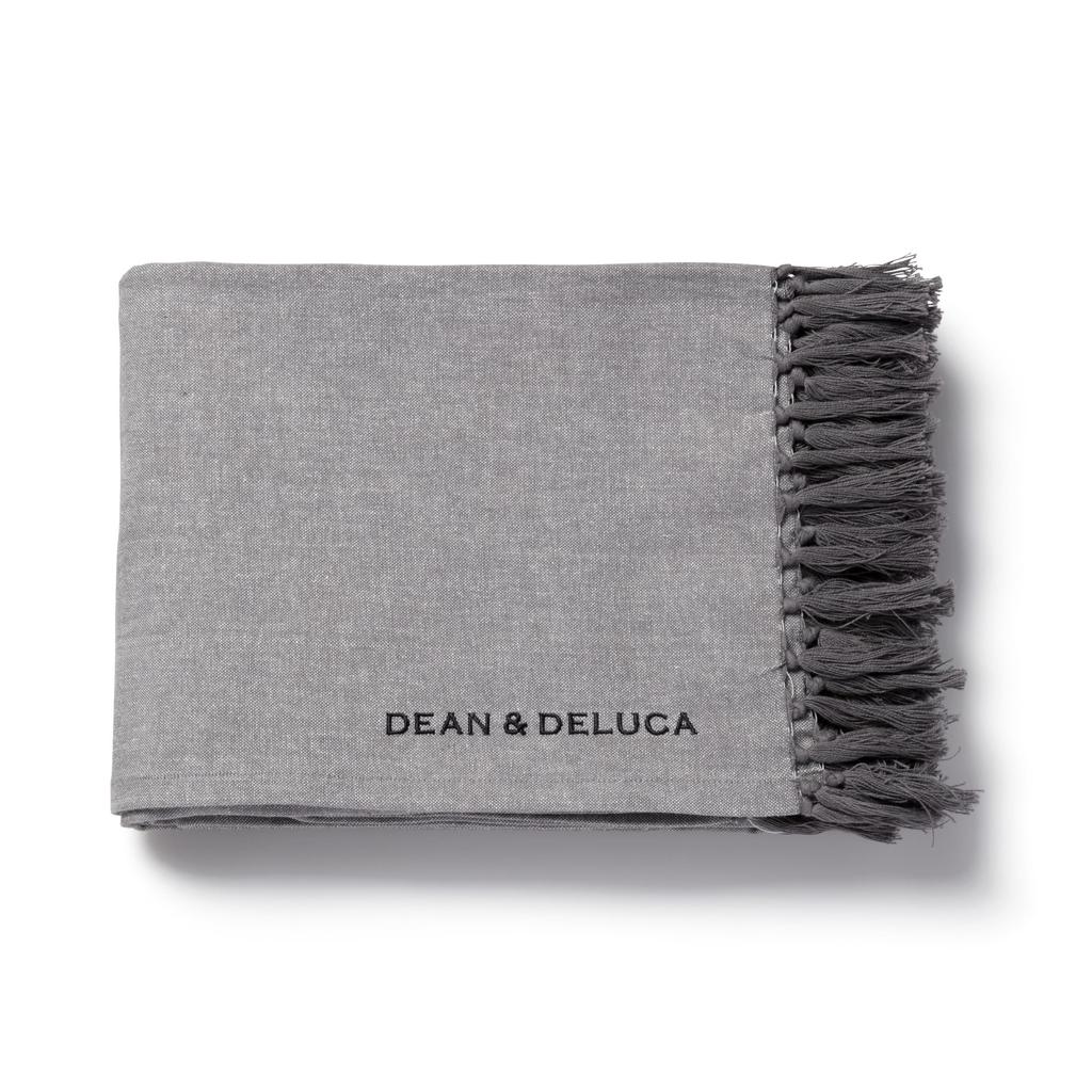 DEAN & DELUCA Cotton Chambray Cloth, Gray, Approx. 130 x 180 cm