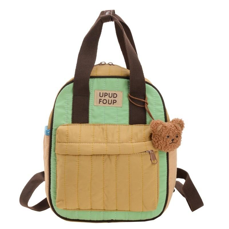 Stylish And Adorable Dual Color Children's Backpack With Breathable Nylon Material