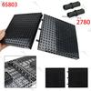 1/2/3/4Pcs 16X16 Dots Building Blocks Baseplate 65803 Black/White Splice Bricks Diy Combination Moc Hole Connect Parts 2780 Pins