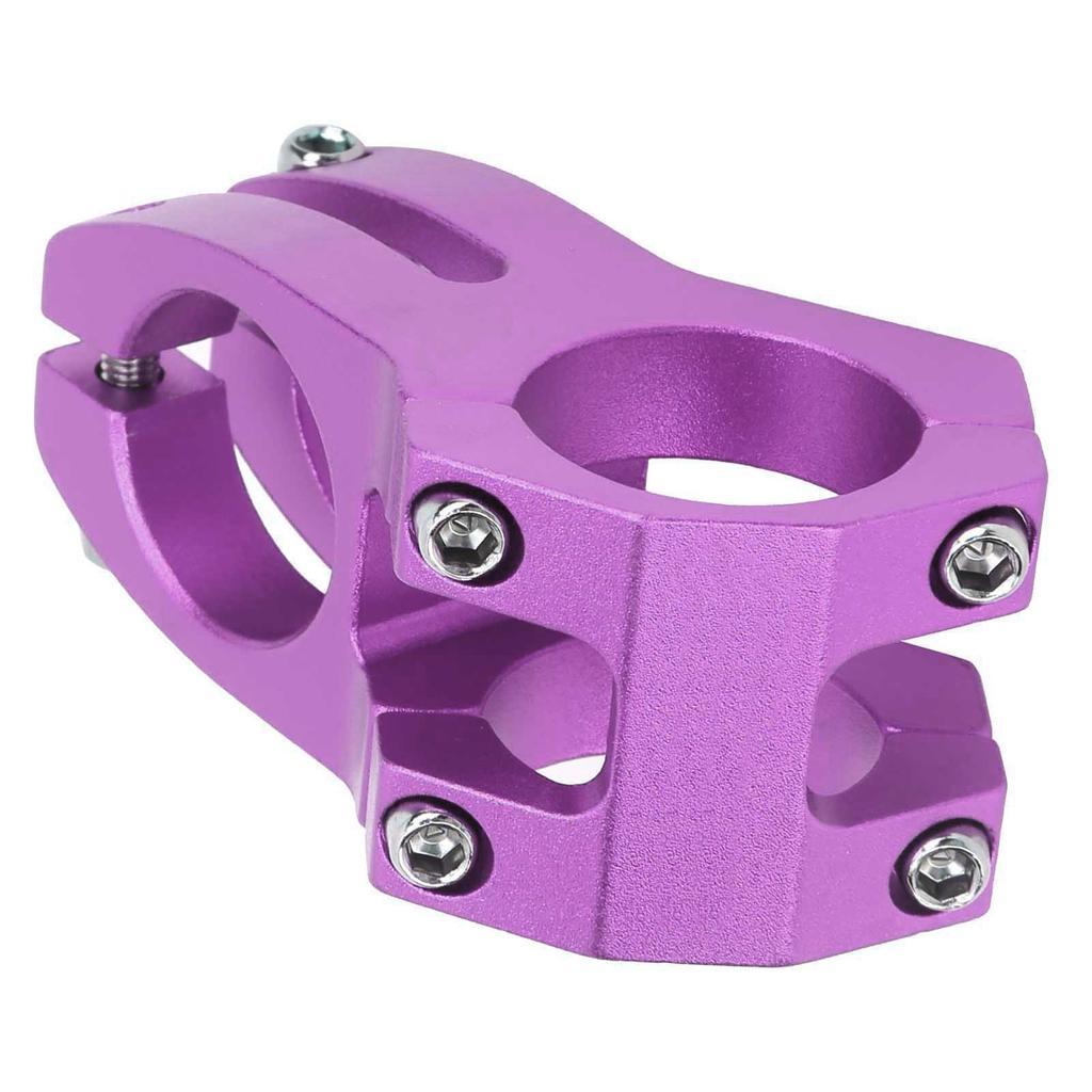 LUNJE 31.8X45MM Mountain Biking Handles Stem Aluminum Alloy Hollow Short Handle RiserPurple