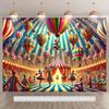 2D Background Fabric Flags, Studio Props for Film Sets, Birthday Decoration Items for Festival Parties