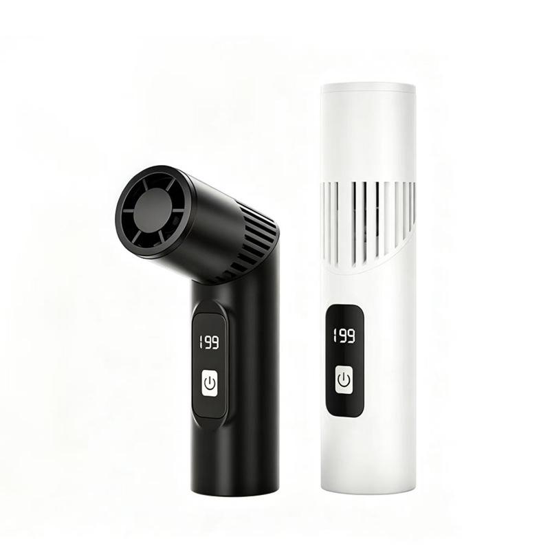 Portable Mini Lipstick Handheld Fan: Cross-Border, High-Speed, Folding, Rotating Fan for Outdoor Travel