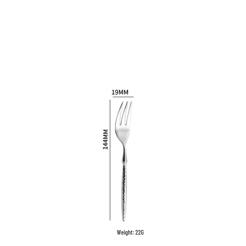 304 Stainless Steel Diamond Hammer Pattern Cutlery Set: Knife, Fork, Spoon for Hotel & Restaurant