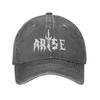 Fashion ARISE! 005 Solo Leveling Sung Jinwoo Baseball Cap Unisex Style Distressed Denim Headwear Running Golf Soft Caps Hat