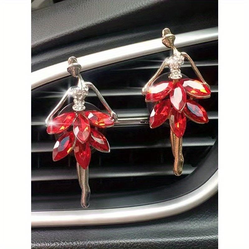 Rhinestone Girl Design Car Air Outlet Decoration