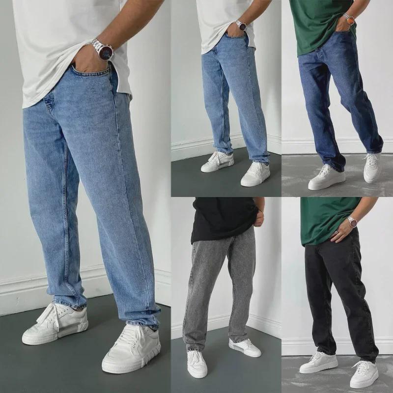 

Men s Loose Casual Fashion Denim Trousers