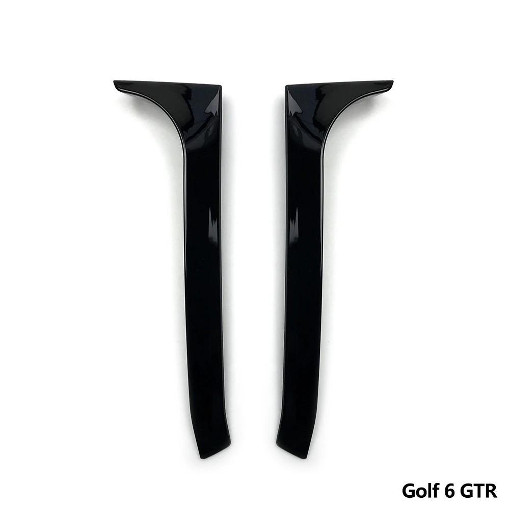 Per VW Golf 6 MK6 GTI GTR GTD R R20 2008 A 2013 Spoiler Canard Divisore per Finestrino Posteriore Laterale del Bagagliaio in Nero Lucido ABS di Alta Qualità