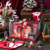 Christmas Countdown Calendar Box 8 Empty Christmas House Advent Calendars Box For Storing Candy, Snow Crisp, Nougat, Cookie