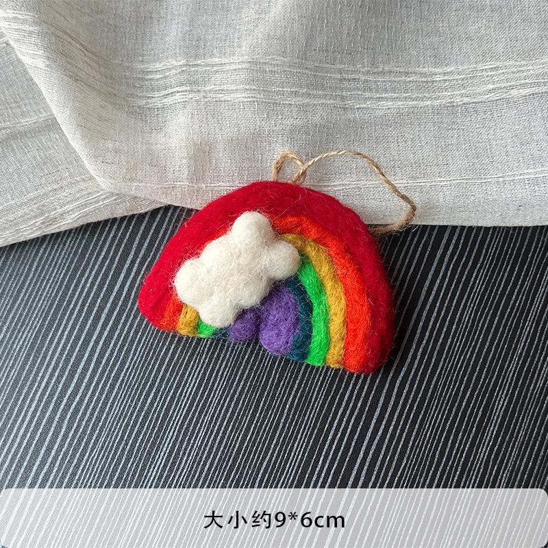 Handmade Wool Felt Cute Doll Bag Charm Keychain Niche Design Accessory