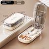 Adjustable Quartering Pill Cutter Storage Box Portable Drug Tablet Medicine Dustproof Divider Organizer Crusher Pill Cutter