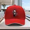 Adjustable Torn Skull Baseball Cap Lightweight Unisex Printed Hat for Outdoor Weddings Parties