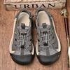 Breathable Mens Sandals High Quality Male Flats Summer Mesh Casual Shoes Classic Anti-collision Toe Shoes Stylish Beach Sneakers