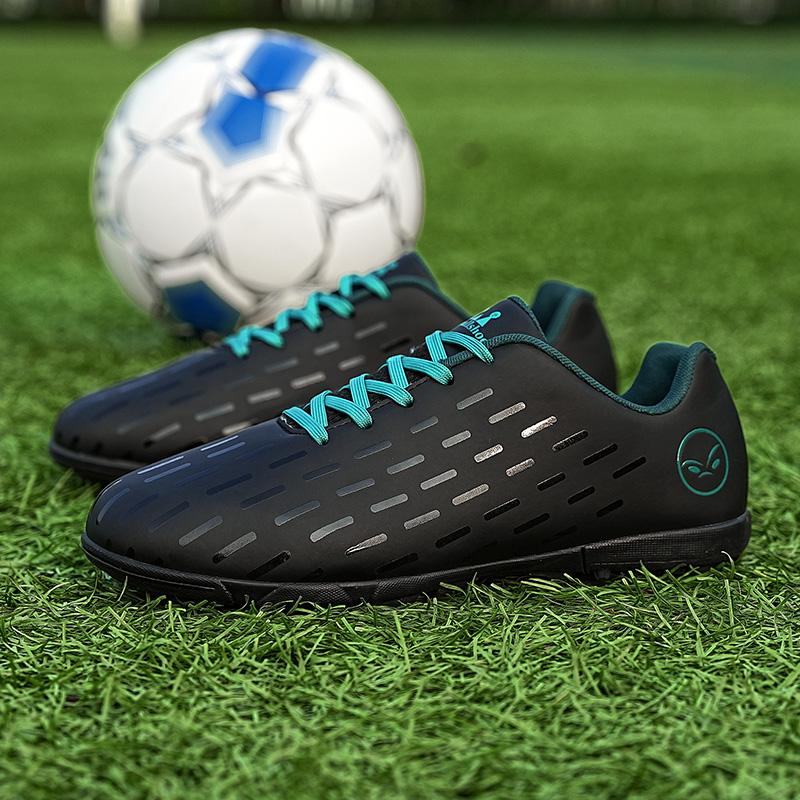32-45 Fußballschuhe Herren Leder Outdoor Outdoor Rasen Fußballschuhe Damen Große Größe Kinder Fußballschuhe