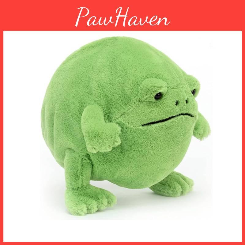 Adorable Ricky Rain Frog Plush Toy Soft Cartoon Frog Doll For Kids 30x25x20cm