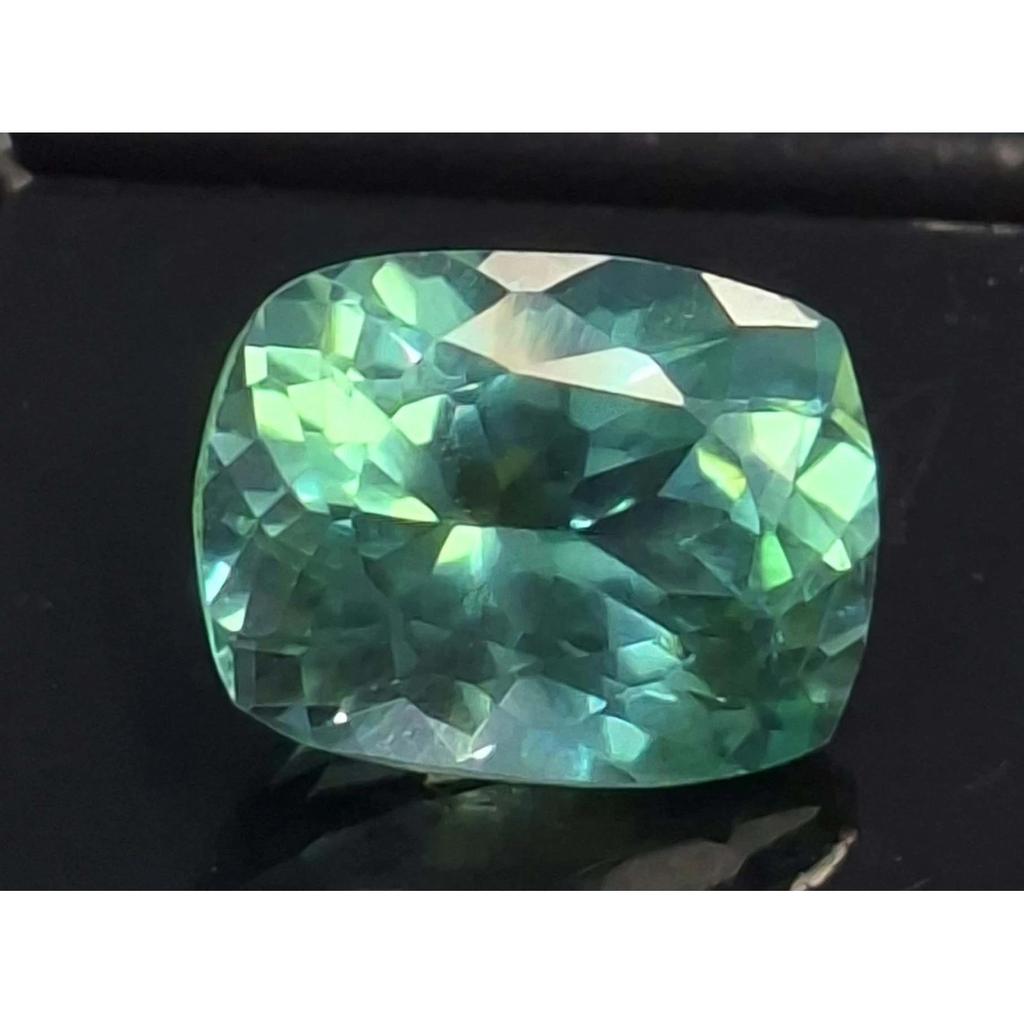 Cushion Cut Natural Parti Sapphire Green 8-10 Ct Beautiful Certified Gemstone