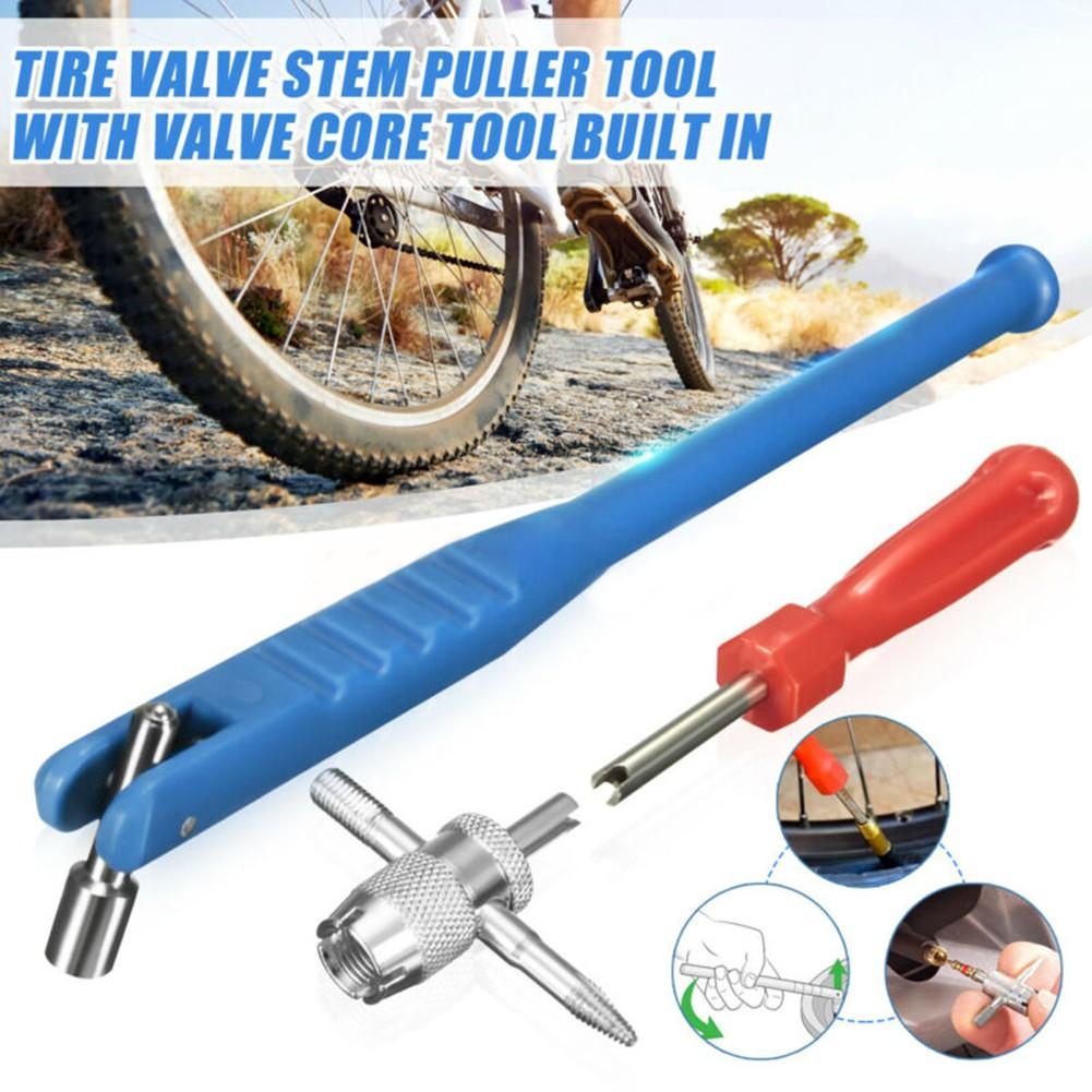 Tire Valve Puller Stem Core Remover Truck Repair Install Tool Plastic & Metal