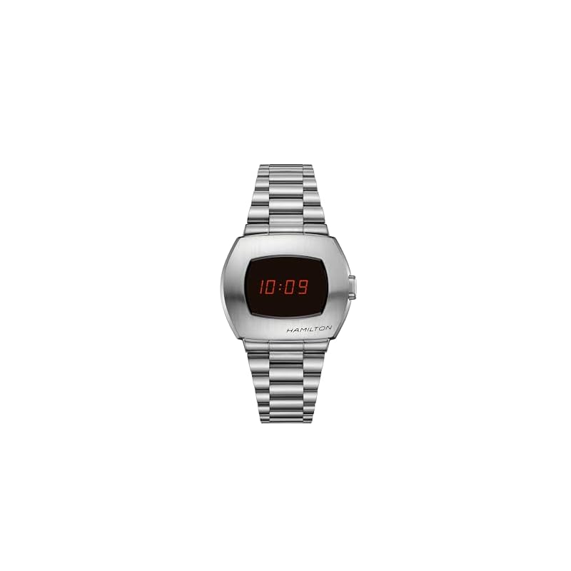 [Authorized Import][Hamilton] HAMILTON Watch, Official Warranty, American Classic PSR Digital Quartz, 41mm x 35mm, Analog, Red Dial, H52414130, Men's
