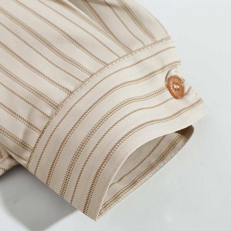 Women's Striped Loose-Fit Long Sleeve Shirt