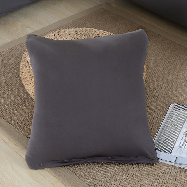 Housse de coussin unie Housse de coussin extensible pour canapé, meubles, voiture, décoration de maison Housse de coussin Décoration