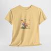 Butterfly Floral Illustration Tee | Spring Flowers, Colorful Garden T-shirt