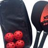 Pickleball Schläger Schläger 4 Picklebälle Leicht für Draußen Männer Anfänger Rot