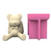 Concrete Moulds Plant Pots Mold Bear with Bag Shaped Hand-making Silicone Molds Silicone Material for DIY Flowerpot Vase