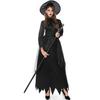 Cosplay export, halloween cos adult black witch dark demon horror masquerade ghost bride outfit