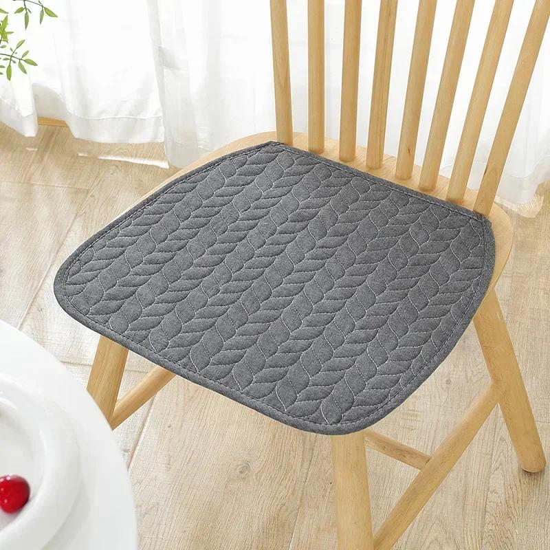 2 Pcs Four Season Universal Office Cushion Anti Slip Pure Cotton Simple Chair Cover Dining Computer Seat Cushion Chair Cushions