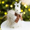 Sled Mouse Xmas Tree Pendants Cartoon Christmas Doll Pendant Cute Simulation Owl Ornament  Gift