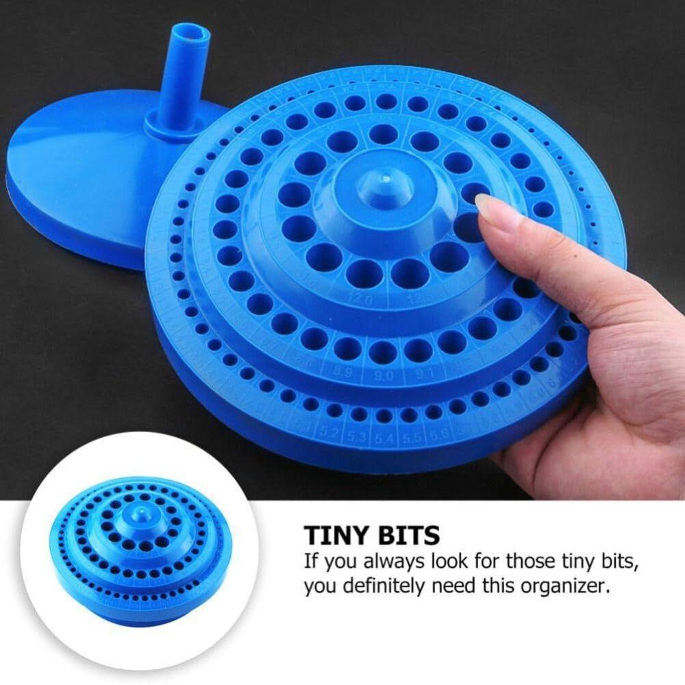 Στρογγυλό Σχήμα 100 Τρύπες Θήκη για Μύτες Δράπανου Θήκη για Μύτες Περιστροφικού Εργαλείου για Αποθήκευση Μυτών Δράπανου