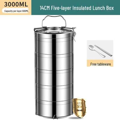 WUHE 304 Stainless Steel Multi-Layer Lunch Box