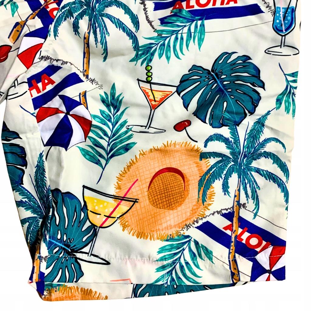 Beach Shorts Youth Hawaiian Shorts Mesh Swim Trunks Slim L