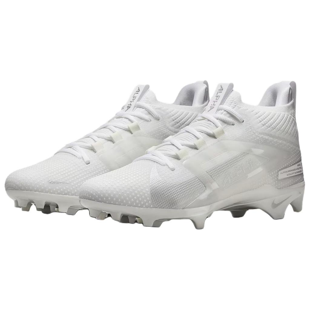 Nike Alpha Menace 4 Elite Bianco/Argento Metallico Tacchetti da Uomo Nero FD7036-101