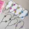 DIY Star Beaded Phone Chain Portable CellPhone Strap Lanyard Mobile Phone Pendant Decoration Exquisite Key Car Hangings