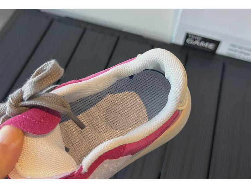 Girls' and Boys' Sequined Star Low-Top Sneakers - 2024 Spring/Autumn Lightweight Breathable Sports Shoes Trend