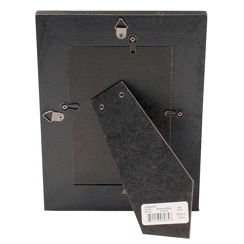 Lawrence Frames 4x6 Weathered Black Wood Picture Frame 4x6 чёрный