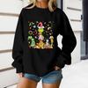 Women's Loose Comfortable Casual Fashionable Character Printing Round Neck Long Sleeved Sweatshirt