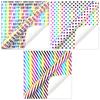 Multipurpose Vibranting Birthday Party Wrapping Paper Set Unique Designs Small Rolls for Presents Craft Supplies