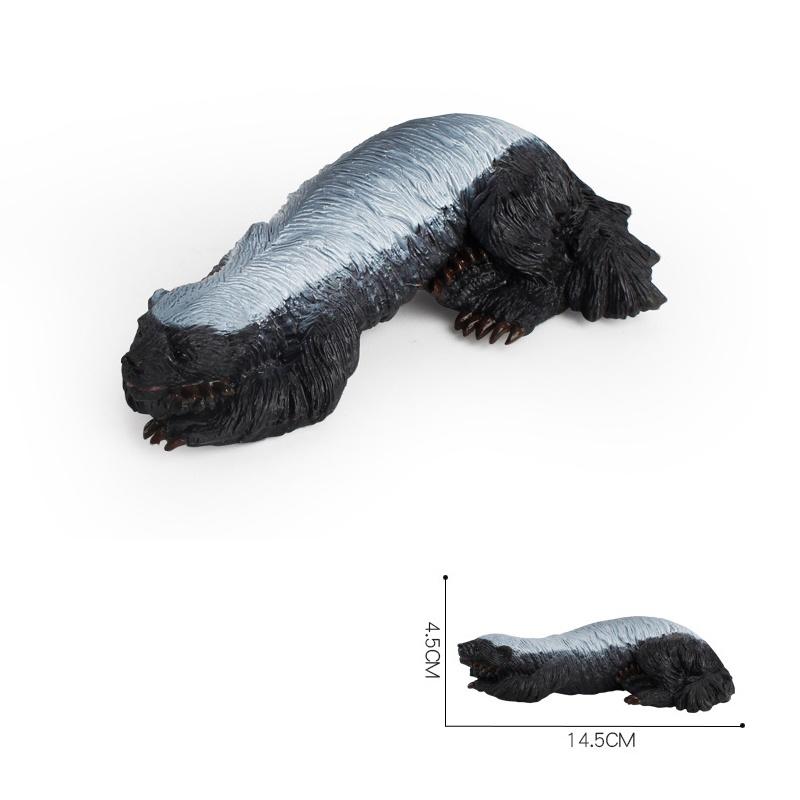 Premium Quality Honey Badger Ratel Figure Wild Animal Model Toy For Kids Gifts