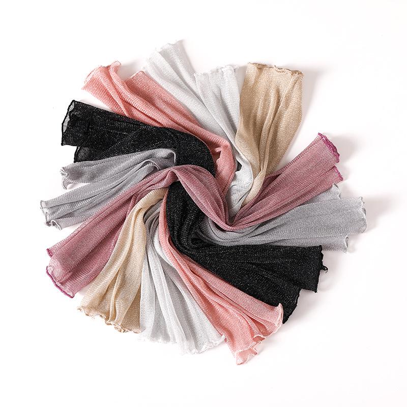 Ice Silk Mesh Women's Sun Protection Arm Sleeves - Lightweight, Breathable, Half-Finger Design for Cycling, Covers Scars and Tattoos.