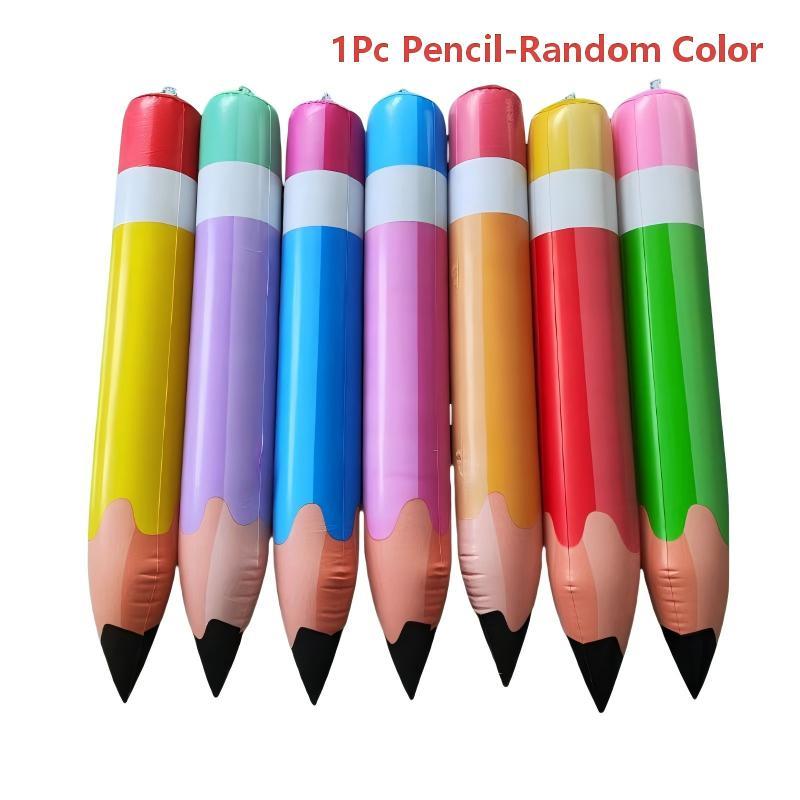 Giant Inflatable Pencil Toy Large Pvc Simulation Pencil Inflatable Stick Prop Blow Up Toy For Kids Party Game Photo Booth Decor