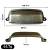 1PC  Antique Bronze/Black Shell Pull Handles Zinc Alloy Handles and Knobs Kitchen Drawer Cabinet Door Cupboard Furniture Knobs